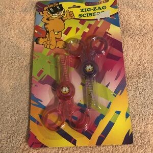 Paws Garfield Zig Zag Scissors #S4042 NIP